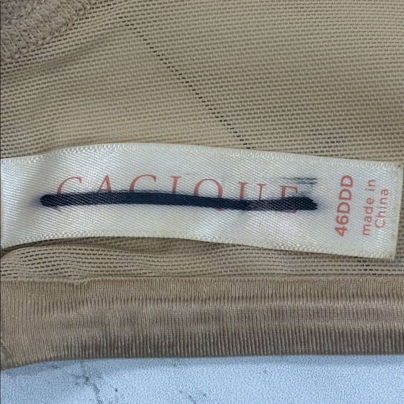 NWOT Cacique Lane Bryant Womans Full Coverage Bra Nude UNDERWIRE 46DDD - Picture 7 of 10